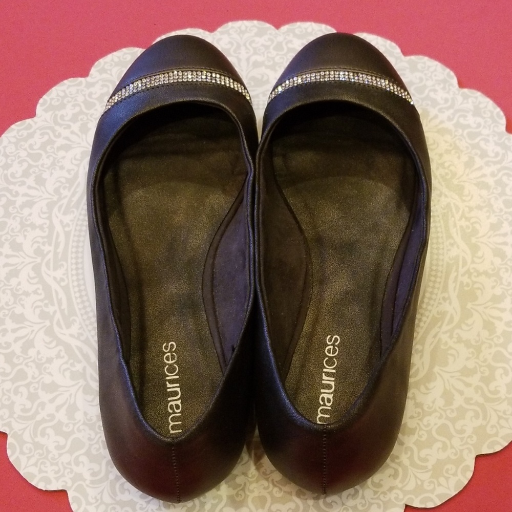 Pretty Pewter Flats w/ Sparkle